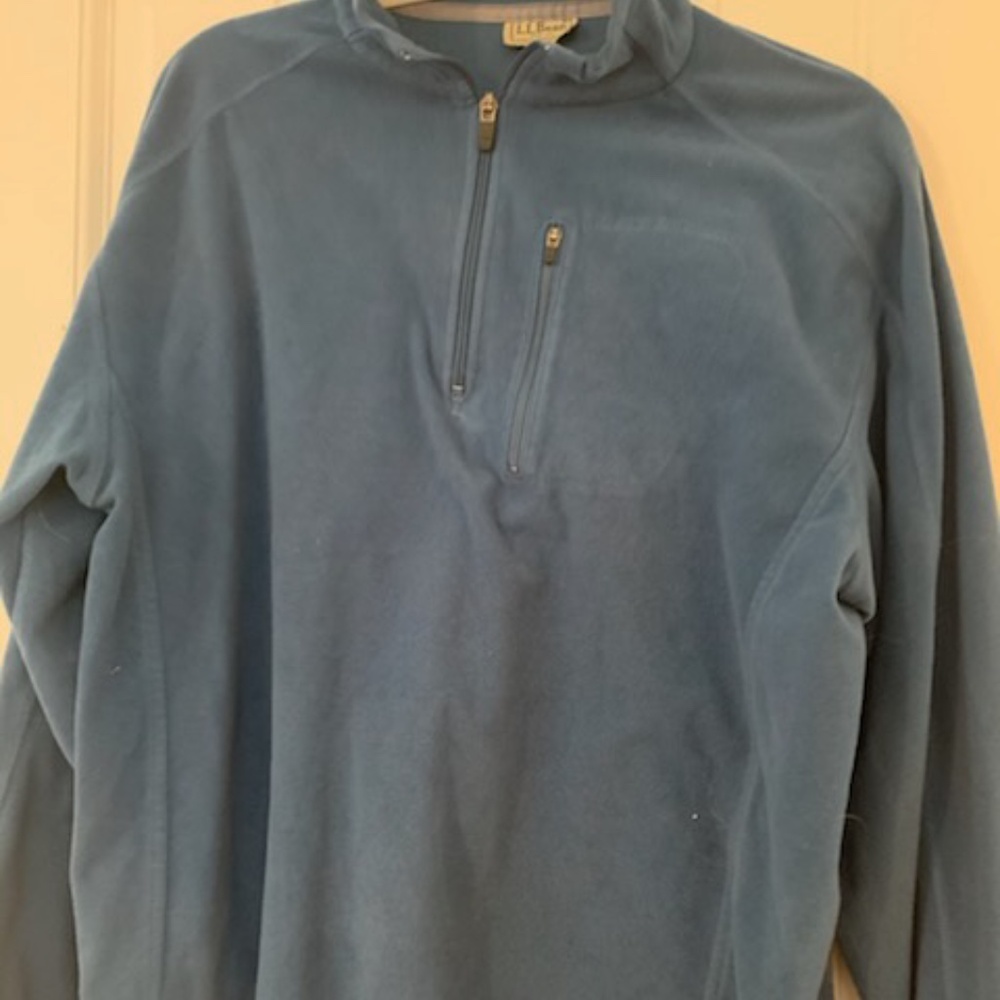 Mens LL Bean lightweight fleece